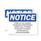 Signmission There Is A $25 Charge For Missed Appointments, 14 in W x Rectangle, Plastic OS-2PACK-NS-P-1014-L-18577 - alternate 1